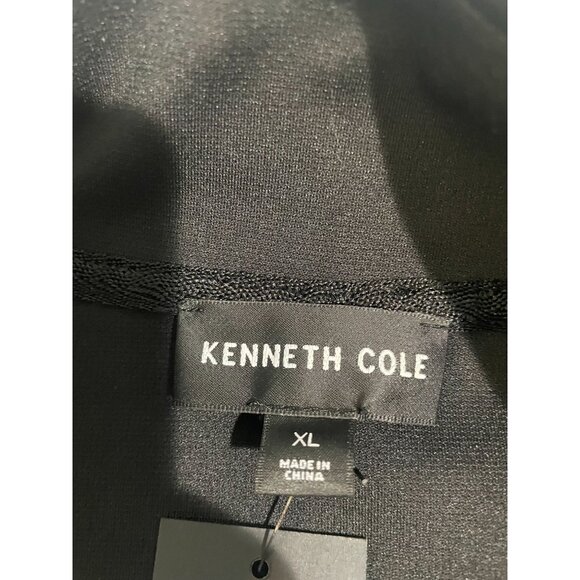 Kenneth Cole Black Sleeveless Zip Front Mock Neck Top XL Polyester Blend - Picture 5 of 11